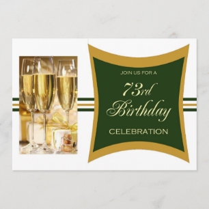 Personalized 73rd Birthday Party Invitations