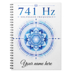 Personalized 741 Hz Solfeggio Frequency Notebook