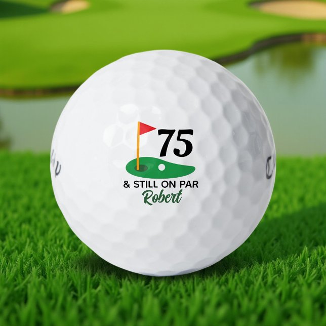 Personalized 75th Birthday Gift for Golfer Golf Balls (Creator Uploaded)