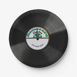 Personalized 78 Vinyl Record Design Paper Plates
