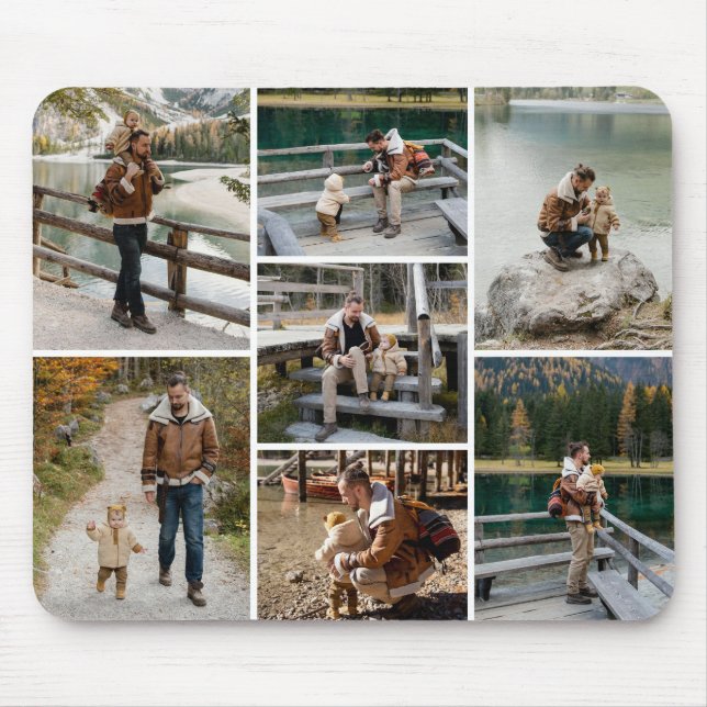 Personalized 7 Photo Mousepad (Front)