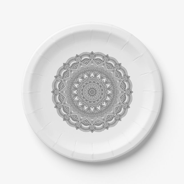 Personalized 7" Round Paper Plate (Front)