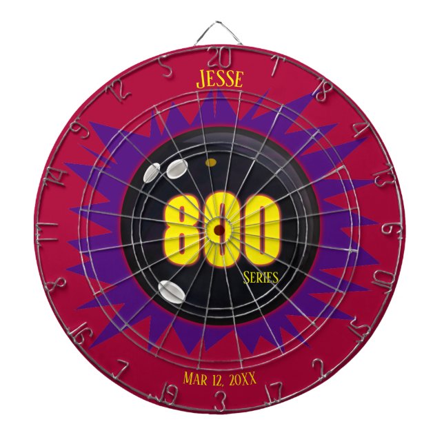 Personalized 800 Series in Bowling, Dart Board (Front)