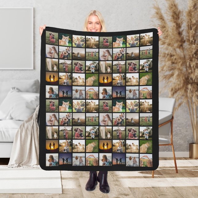 Personalized 80 Photo Collage Sherpa Blanket (Creator Uploaded)
