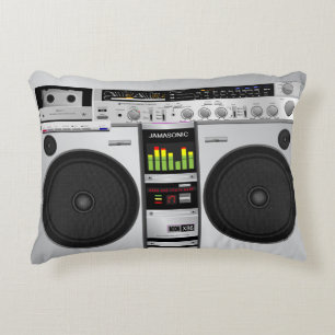 Personalized 80's Retro Boombox Pillow