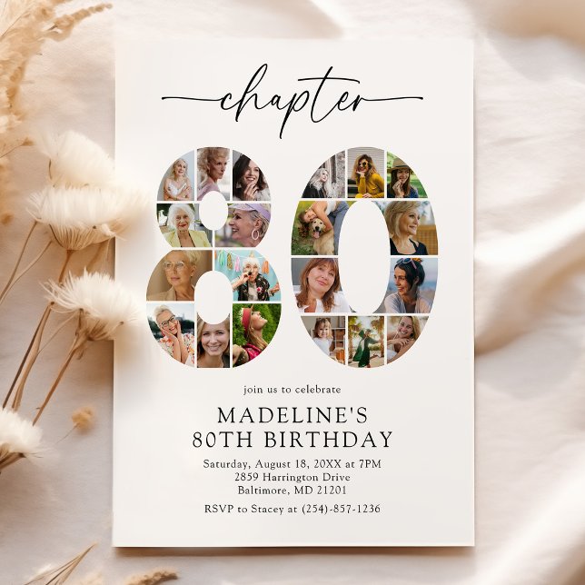 Personalized 80th Chapter Birthday Invitation (Creator Uploaded)