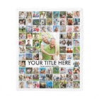 Personalized 81 Photo Collage Custom Colour