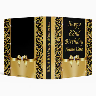 Personalized, 82nd Birthday Gifts, Photo Album Binder