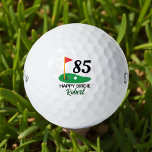 Personalized 85th Birthday Gift for Golfer Golf Balls<br><div class="desc">Celebrate a milestone with a personal touch! These custom golf balls make the perfect 85th birthday gift for any golf lover. Add a name, short message, or fun saying like "And Still on Par" or "Happy Birdie" to create a unique keepsake that’s as special as their big day. Great for...</div>