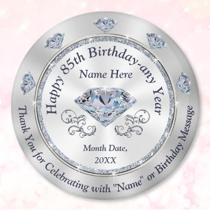 Personalized, 85th Birthday Party Favor Ideas,  Magnet
