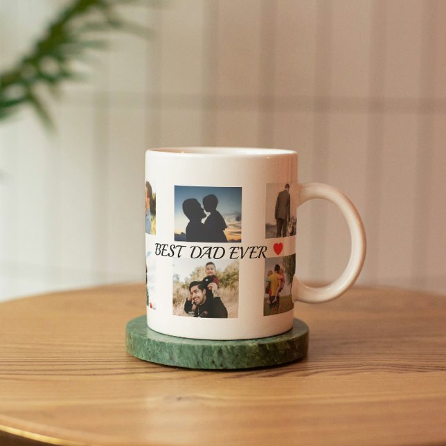 Personalized 8 Photo Best Dad Mug (Creator Uploaded)
