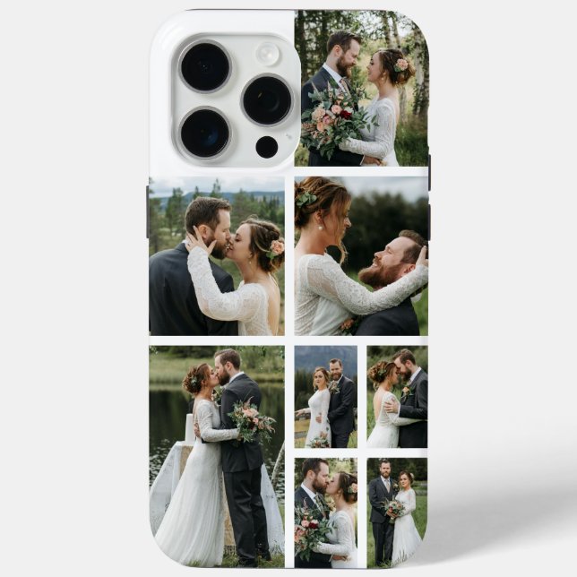Personalized 8 Photo Collage Case-Mate iPhone Case (Back)