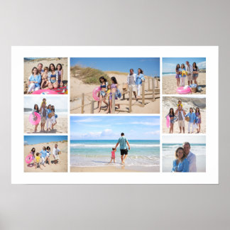 Personalized 8 Photo Collage Poster