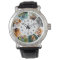 Personalized 8 Rounded Photos Wrist Watch