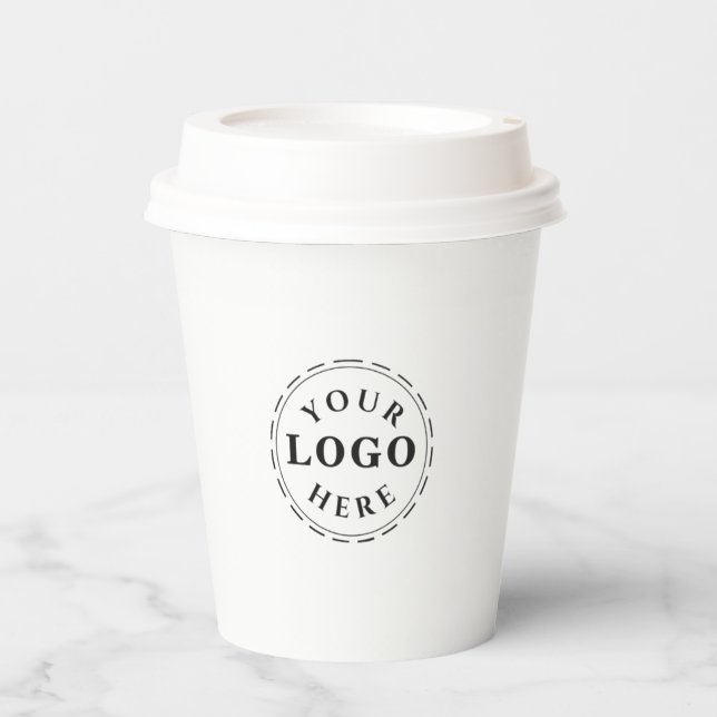 Personalized 8oz Paper Cup with Lid for Events (Front)