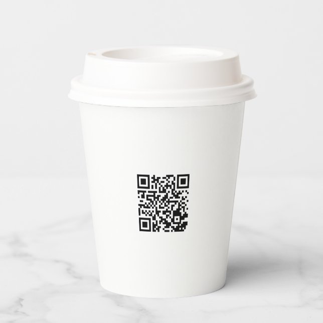Personalized 8oz Paper Cup with Lid for Events (Back)
