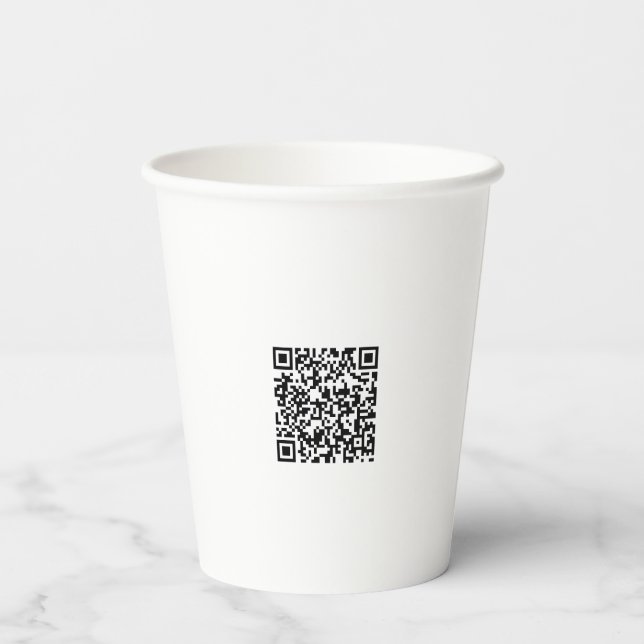 Personalized 8oz Paper Cup without Lid for Events (Back)