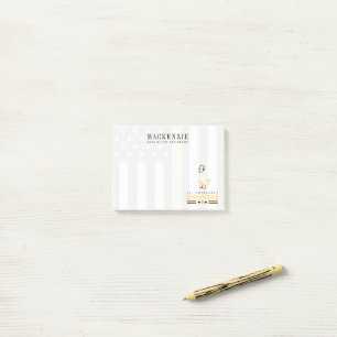 Personalized 911 Dispatcher Goose With Headset Post-it Notes