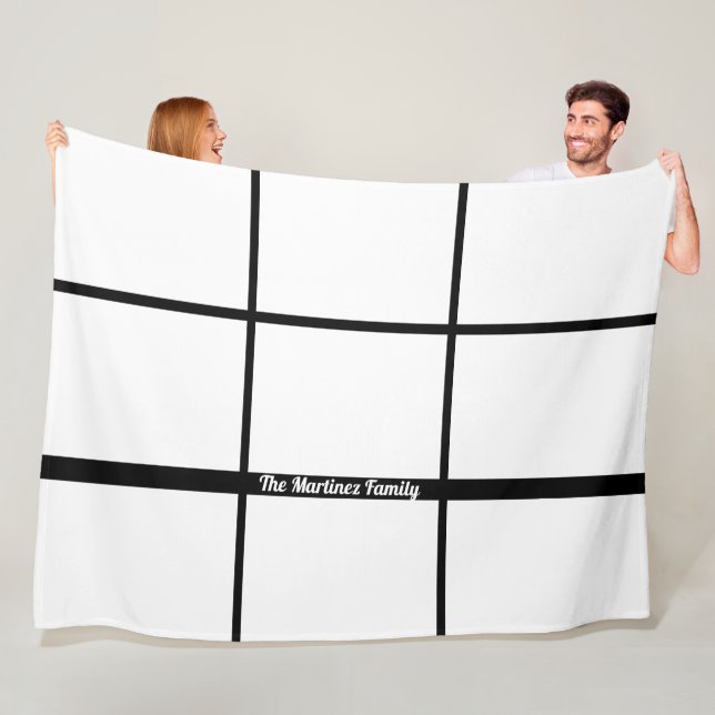 Personalized 9-Image Fleece Blanket (In Situ)