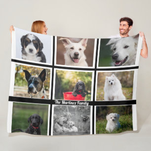 Personalized 9-Image Fleece Blanket