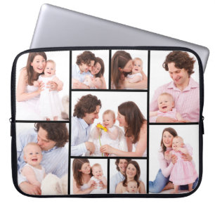 Personalized 9 Photo Collage Electronics Bag