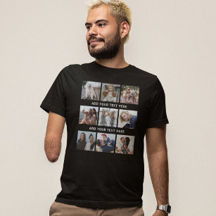 Personalized 9 Photo Collage T-Shirt