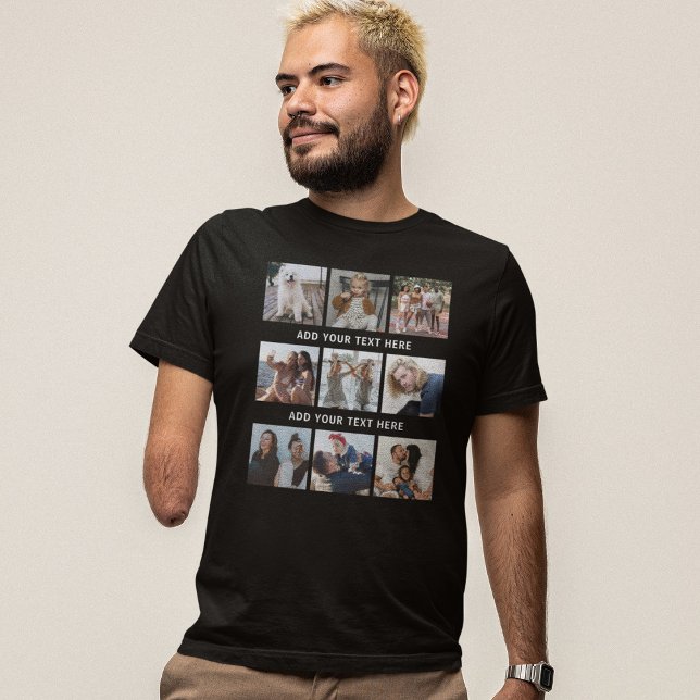 Personalized 9 Photo Collage T-Shirt (Creator Uploaded)