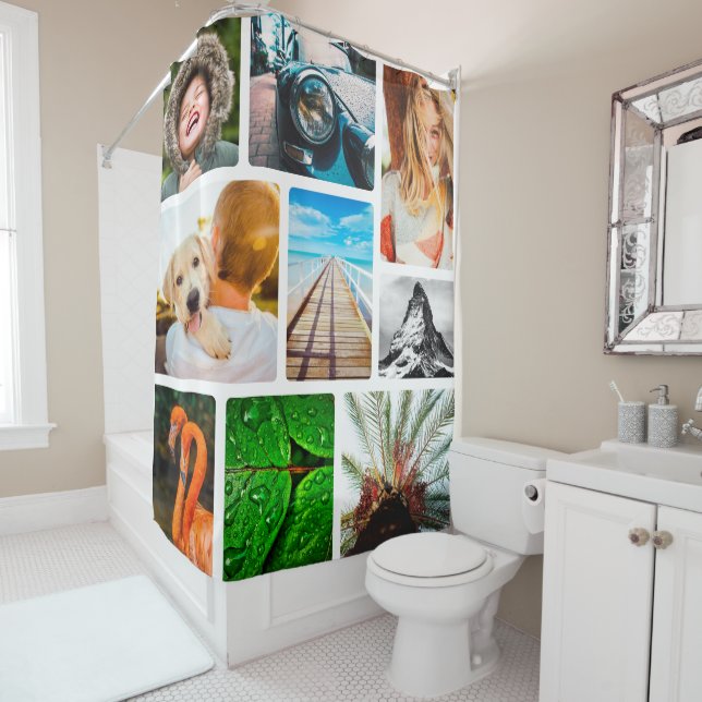 Personalized 9 Photo Collage Template Framed (In Situ)