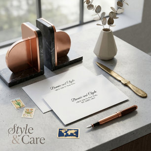 Personalized A7 Wedding RSVP Envelope with Address