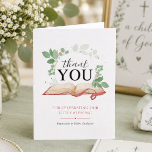 Personalized A Child of God Christian Baby Shower Thank You Card