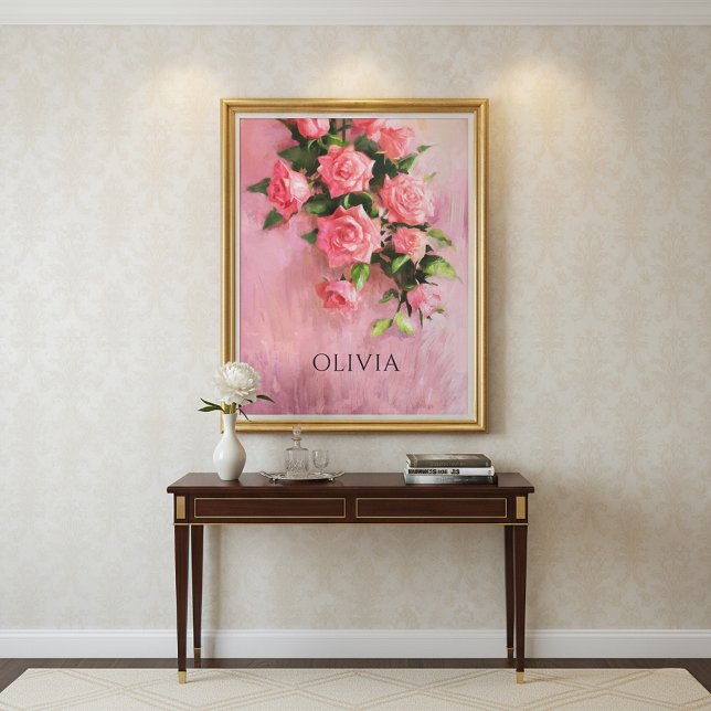 Personalized A Dream in Shades of Pink Canvas Print (Creator Uploaded)