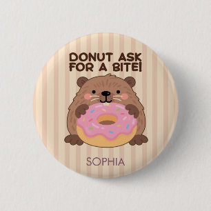 Personalized A fun play on words Castor & Dona 2 Inch Round Button
