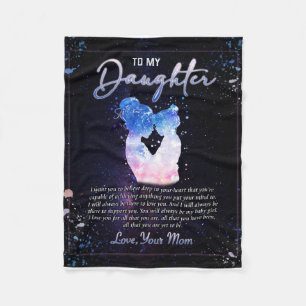 Personalized A Letter To My Daughter, Blanket for