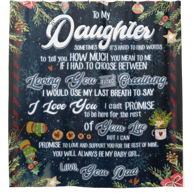Personalized A Letter To My Daughter From Dad, (Front)