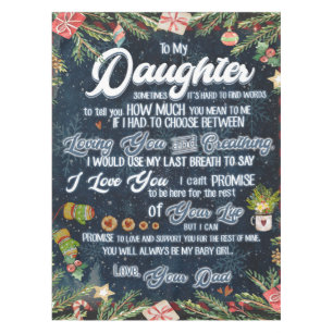 Personalized A Letter To My Daughter From Dad, Tablecloth