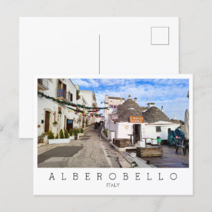 Personalized, a view of Alberobello, Apulia Postcard