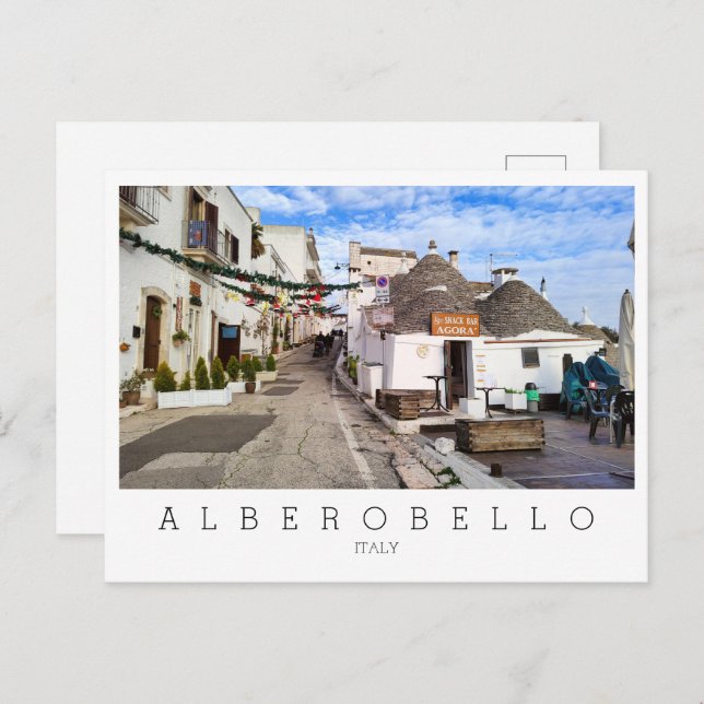 Personalized, a view of Alberobello, Apulia Postcard (Front/Back)