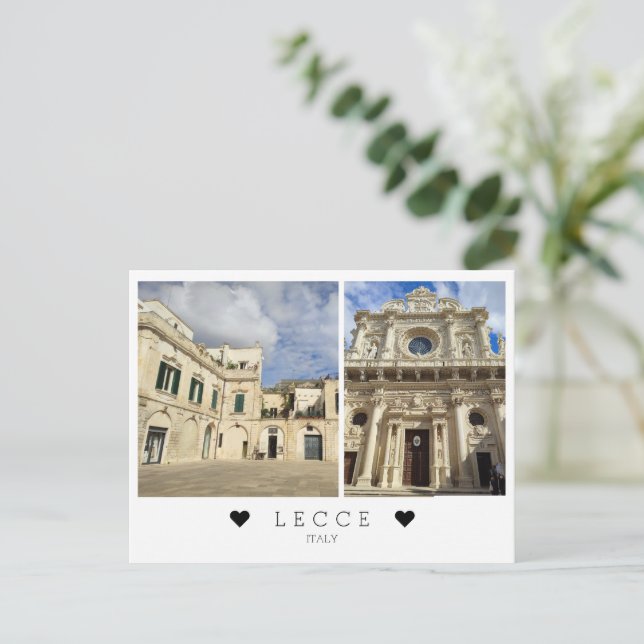 Personalized, a view of Lecce , Puglia, Italy Post Postcard (Standing Front)