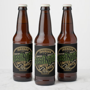 Personalized Absinthe Herbal Spirit Liquor Label