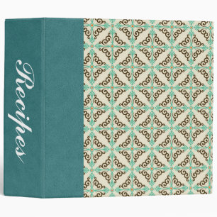 Personalized Abstract Art Custom Recipe Binder