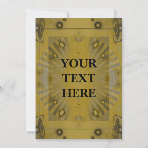 Personalized Abstract Art Deco Event Invitation