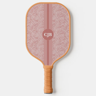 Personalized Abstract Blush Pink Pickleball Paddle