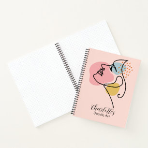 Personalized Abstract Doodle Art Sketch Notebook