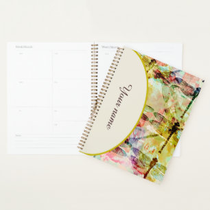 Personalized Abstract dragonflies notebook Planner