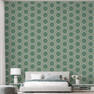 Personalized Abstract Floral Elegant Spring Green Wallpaper