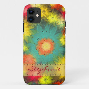 Personalized Abstract Floral iPhone 5 Case