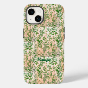 Personalized Abstract Greenery Case-Mate iPhone Ca 14 Case