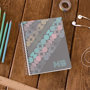 Personalized Abstract Retro Popart Art Pattern Notebook
