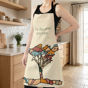 Personalized Acacia Tree Family Kitchen Apron