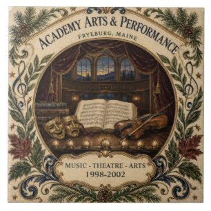 Personalized Academy Arts Performance Fryeburg ME Tile